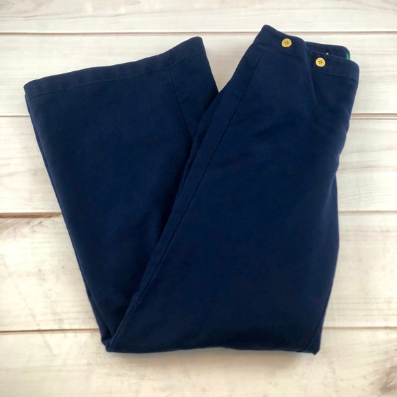 Ralph Lauren Navy Wide Leg Pants Size 6 (#131) - Picture 2 of 5